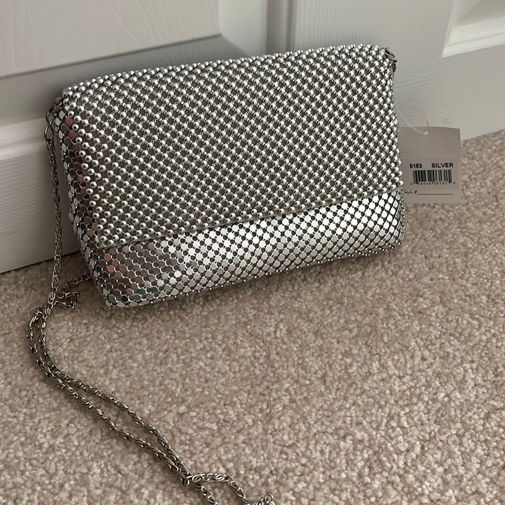 Silver bead bag